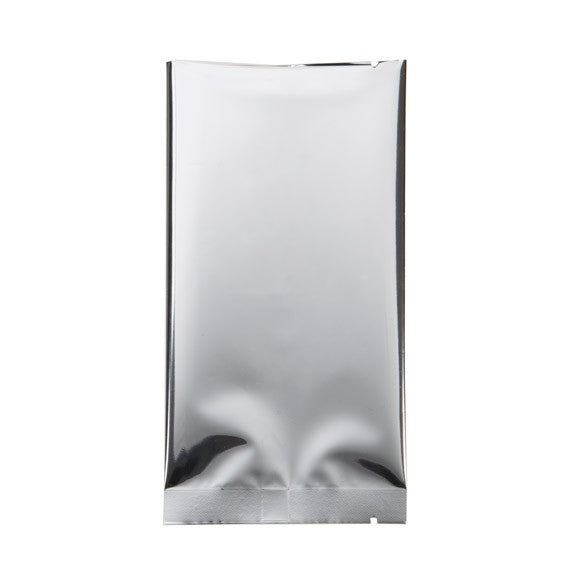 Sachet scellable à joint central laminé Qualité supérieure en argent métallisé 7.5x14 cm [SVP35HS] (100 pièces)