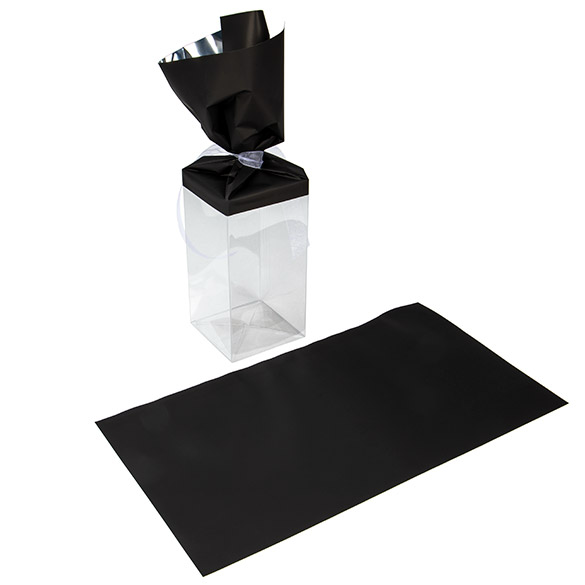 Feuille de couverture métallique Mat Noir 17,8x33 cm (25 pièces) [MT2MB]