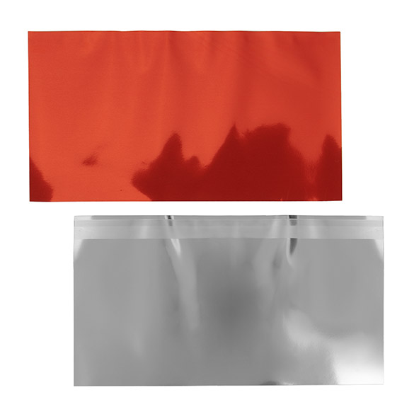 Feuille de couverture métallique Rouge 12,7x22,9 cm (25 pièces) [MT1R]