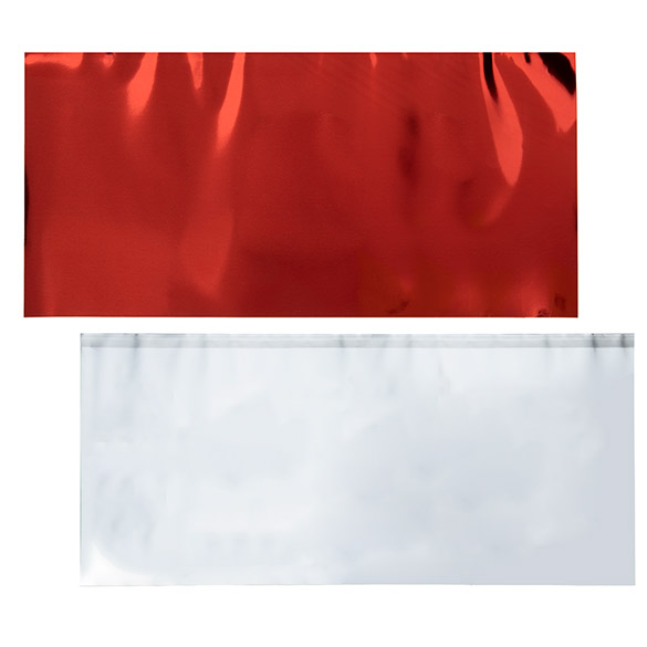 Feuille de couverture métallique Rouge 30,5x63,5 cm (25 pièces) [MT4R]