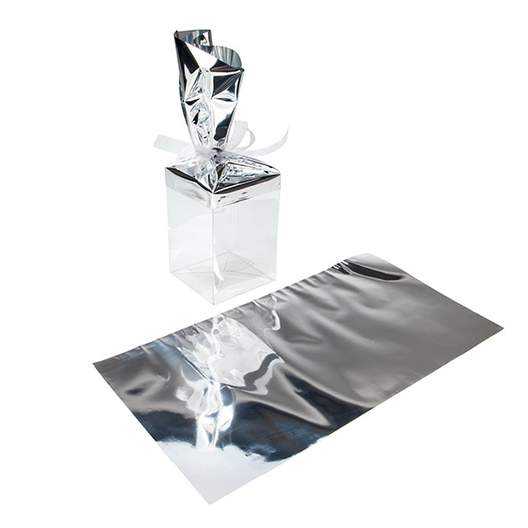 Feuille de couverture métallique Argent 22,9x43,2 cm (25 pièces) [MT3S]