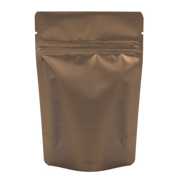 Doypack Bronze Métallisé 10.2x6x15.2cm | 57g (100 pièces) [ZBGM2BZ]