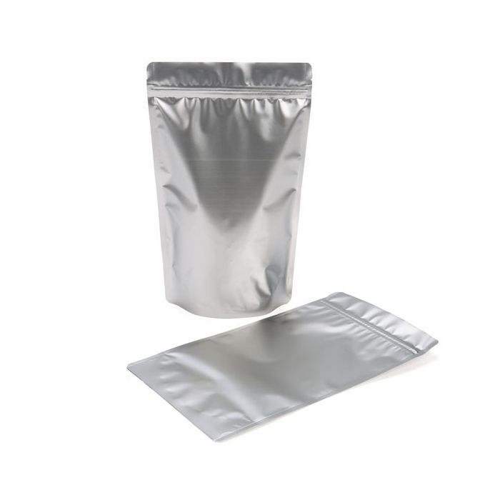 Doypack Argent Métallisé 17.1x7.9x28.6cm | 340g (100 pièces) [ZBGM4S]