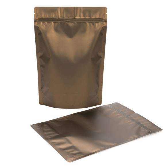 Doypack Bronze Métallisé 21x8.9x29.2cm | 510g (100 pièces) [ZBGM5BZ]