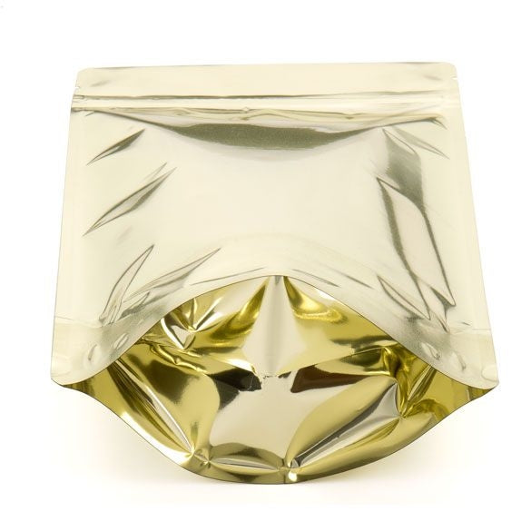 Doypack Or Métallisé avec fenêtre ovale 17,1x8,9x28,6cm | 340g (100 pièces) [ZBGMO4SG]