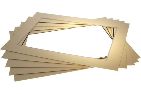 Passe partout Ivoire 38.75 x 48.75cm pour le découpage intérieur. 50.8 x 61.0cm (10 Pièces) [MS20123]