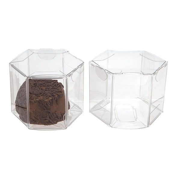 Boîte hexagonale 4,4 x 4,4 x 3,8 cm (25 pièces) [FS353]