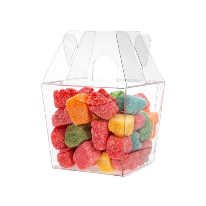 Mini boîte à emporter transparente 60 x 51 x 54 mm (25 pièces) [FS282].