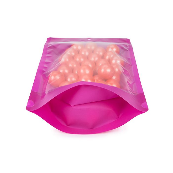 Doypack Violet fluo 17.1x8.9x28.6cm avec trou de suspension (100 pièces) [ZBGN4PR]