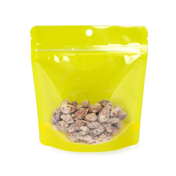 Doypack Fluo Jaune 15.9x6.4x14.6cm avec trou de suspension (100 pièces) [ZBGNSHZYW]