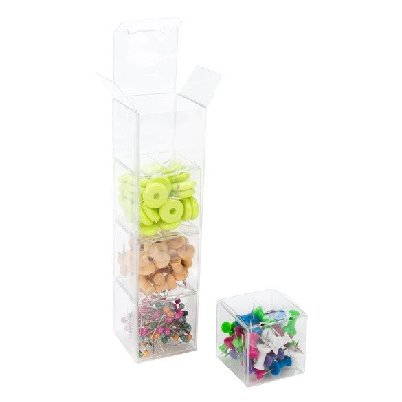 Coffret emboîtable de 4x4x15.4 cm, 4 boîtes intérieures + 1 boîte extérieure (25 Pieces) [NBS3]