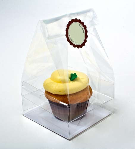 Sachets à Cupcake avec fond en papier 10,2x10,2x22,9cm (100 pièces) [CBG4XL]