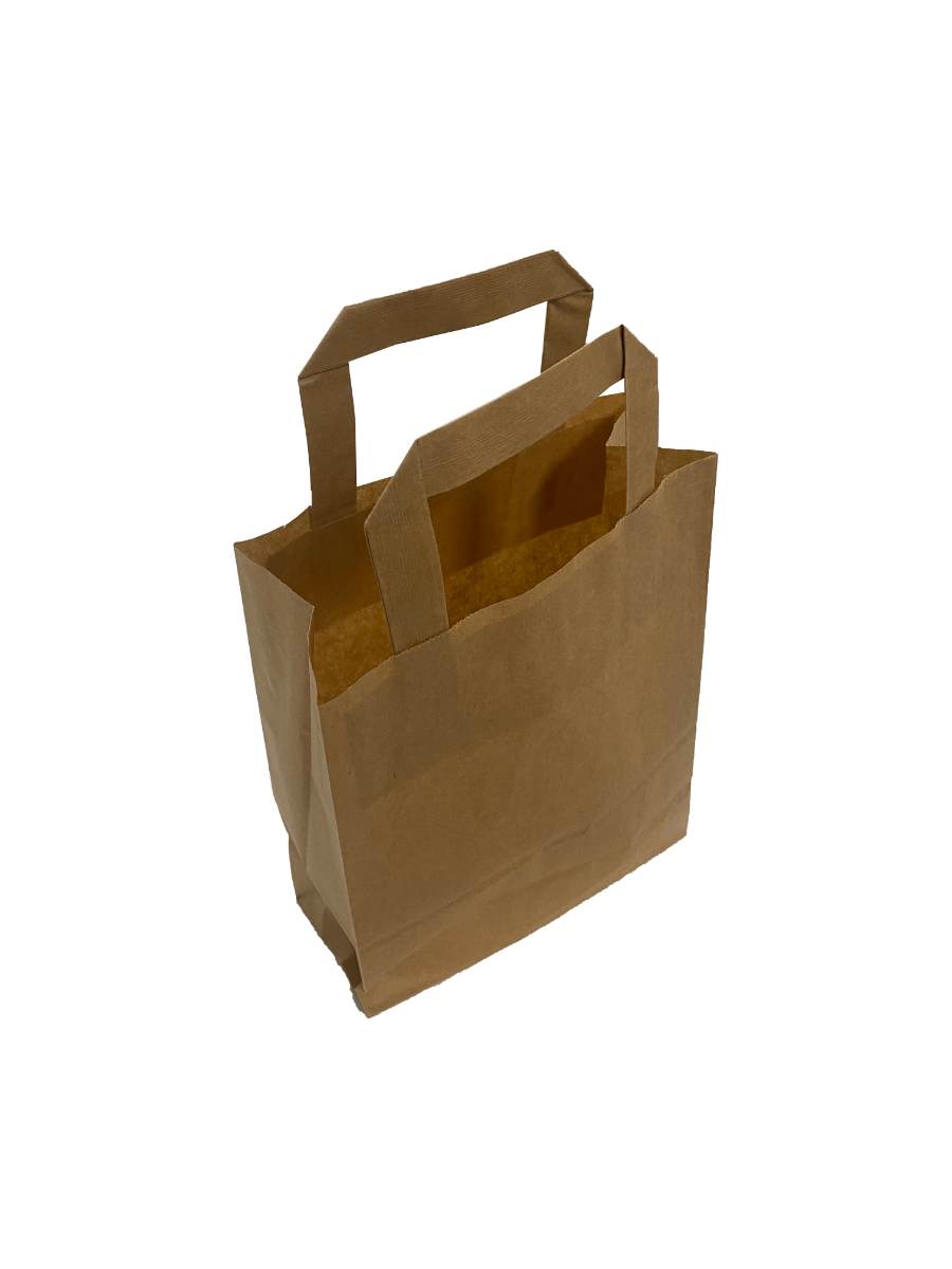 Sac papier en kraft marron 70 g/qm 18x8x22 cm (50 pièces) [PADB1822]