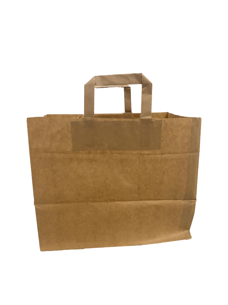 Paper Carrier Bags 32x12x41cm Brown Kraft 80 g/qm