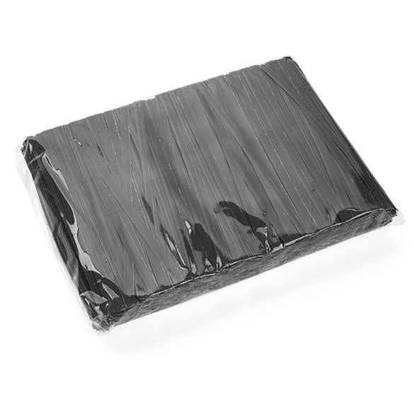 Papier Armé - lien noir 10.2 x .4cm (1000 Pièces) [TT4BK]