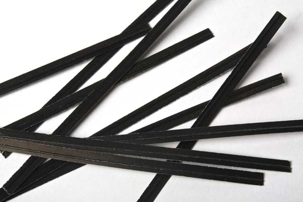 Papier Armé - lien noir 15.2 x .4cm (1000 Pièces) [TT6BK]