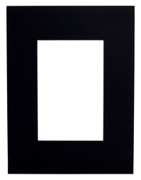 Mount Board 413 Black 20x20cm with 12x12cm window (5 pcs)