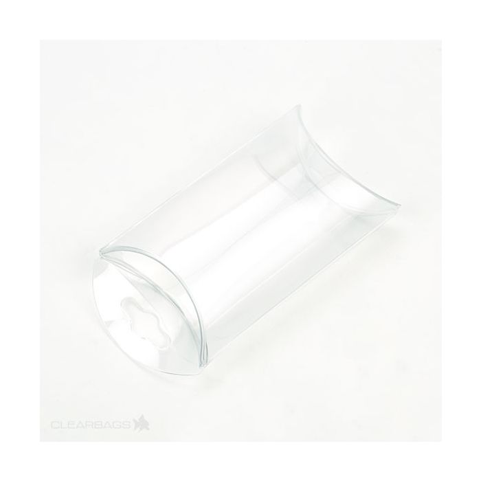 Petites boites berlingot à transparence cristalline 5.1x1.9x7.6cm (Crochet pour suspension optionnel) (25 pièces) [PB75]