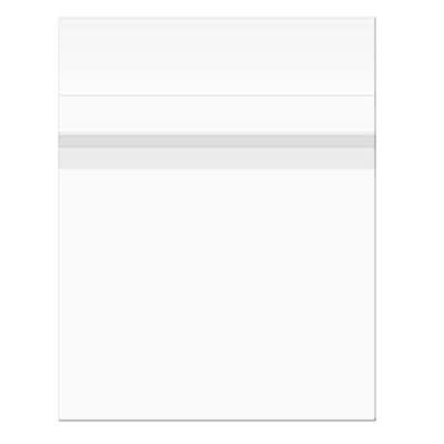 Sachet plastique transparence cristalline 8,3x8,3cm avec Rabat "Sécurisée" (100 pièces) [B33PC]