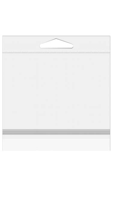 Sachet à trou de suspension refermable à transparence cristalline. Fermeture sécurisée 31.1x30.8cm (100 pièces) [HB1212PC]