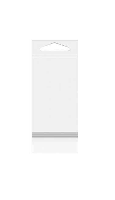 Sachet à trou de suspension refermable avec fermeture sécurisée 12.2x25.4cm (100 pièces) [HB49XPC]