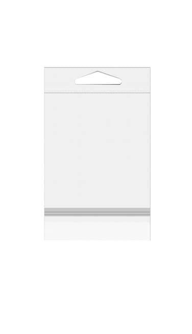 Sachet à trou de suspension refermable avec fermeture sécurisée 12.7x15.2cm (100 pièces) [HB5B2PC]