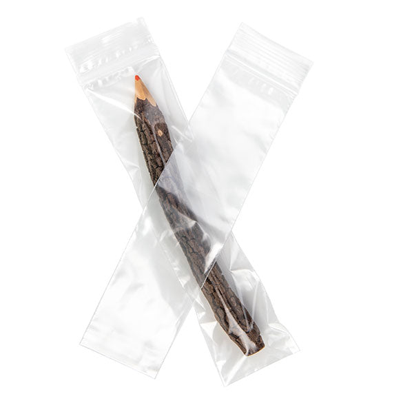 Sachet zip transparent en PE-BD 5,1x20,3cm (100 pièces) [2PE28]