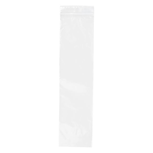 Sachet zip transparent en PE-BD 7,5x30,5cm 50 microns (100 pièces) [2PE312]