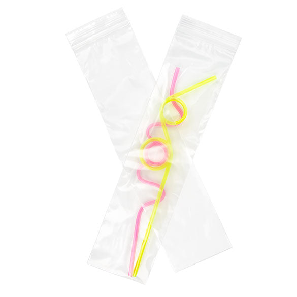 Sachet zip transparent en PE-BD 7,5x30,5cm 50 microns (100 pièces) [2PE312]