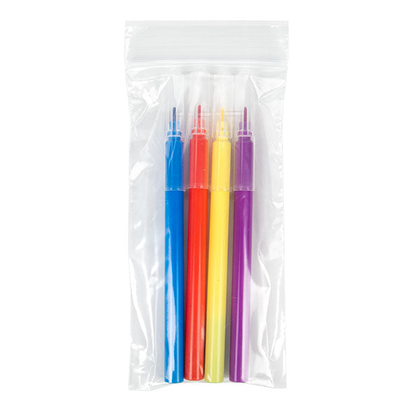 Sachet zip transparent en PE-BD 7,6x15,2cm (100 pièces) [2PE36]