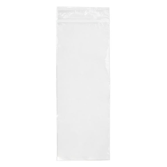 Sachet zip transparent en PE-BD 7,6x20,3cm (100 pièces) [2PE38]