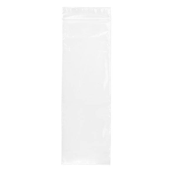 Sachet zip transparent en PE-BD 7,5x23cm 50 microns (100 pièces) [2PE39]