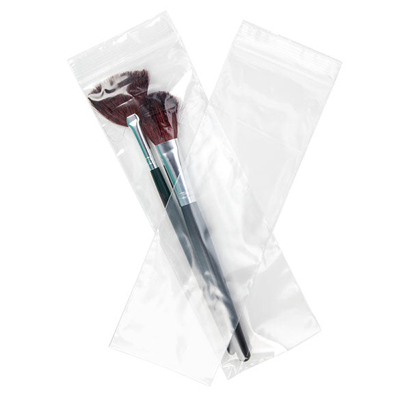 Sachet zip transparent en PE-BD 7,5x23cm 50 microns (100 pièces) [2PE39]