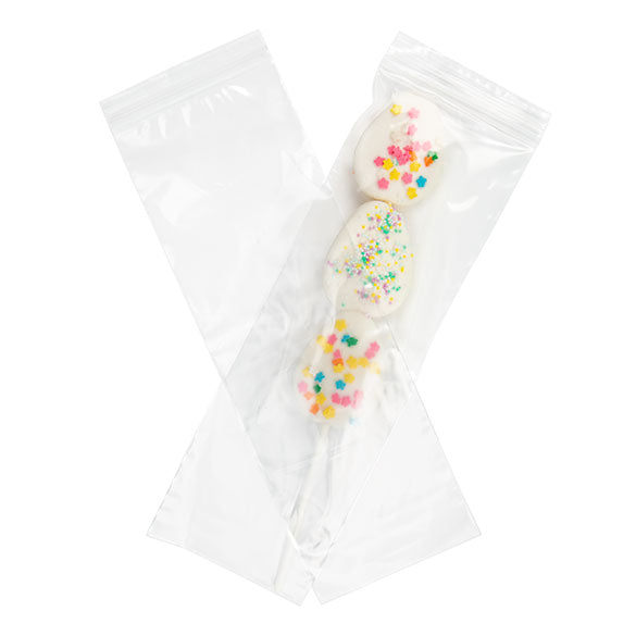 Sachet zip transparent en PE-BD 50 microns 10,2x30,5cm (100 pièces) [2PE412]