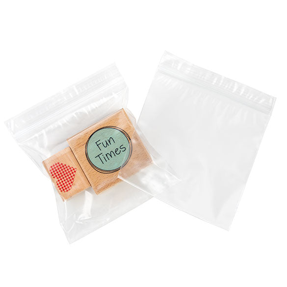 Sachet zip transparent en PE-BD 10x10cm 50 microns (100 pièces) [2PE44]