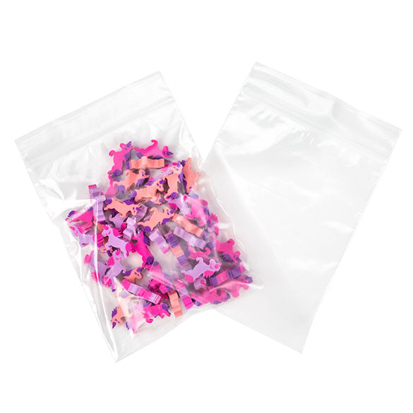 Sachet zip transparent en PE-BD 10x12,5cm 50 microns (100 pièces) [2PE45]