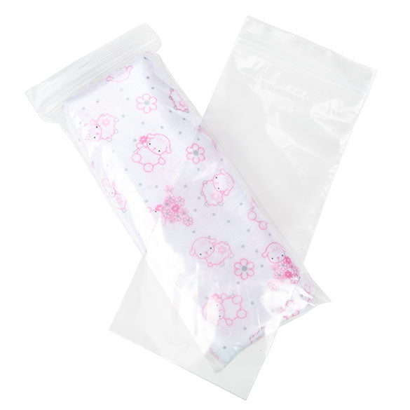 Sachet zip transparent en PE-BD 50 microns 10,2x22,9cm (100 pièces) [2PE49]