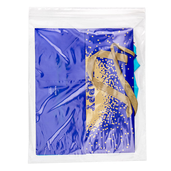 Sac zip transparents en polyéthylène basse densité 30,5x38,1cm (100 Pièces) [2PE1215]