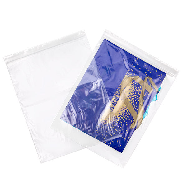 Sac zip transparents en polyéthylène basse densité 30,5x38,1cm (100 Pièces) [2PE1215]