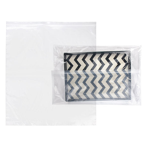 Sac zip transparents en polyéthylène basse densité 66x71,1cm (25 Pièces) [2PE2628]