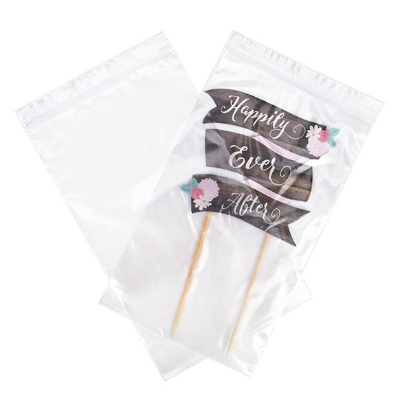 Sachet zip transparent en PE-BD 15x25,5cm 50 microns (100 pièces) [2PE610]