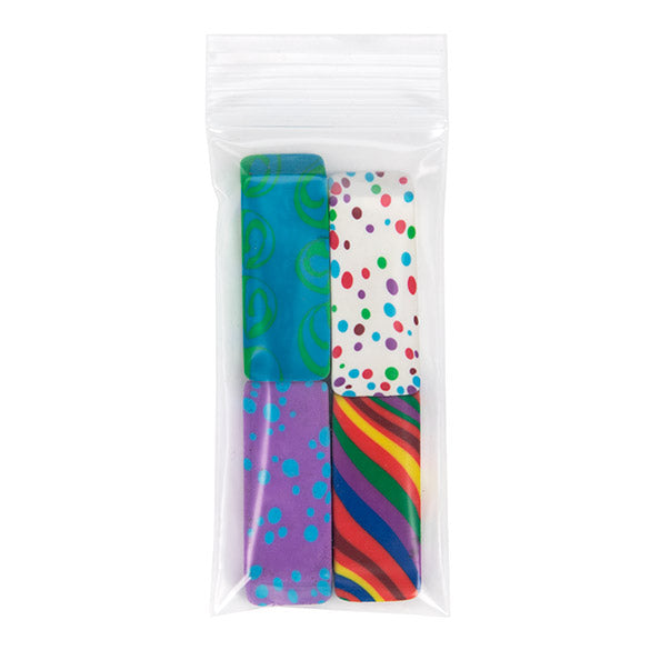 Sachet zip transparent en PE-BD 5,1x10,2cm (100 pièces) [4PE24]