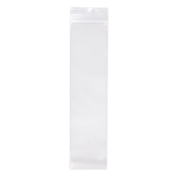 Sachet zip transparent en PE-BD 5,1x20,3cm (100 pièces) [4PE28]