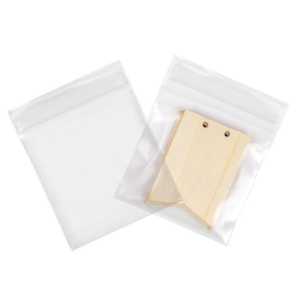 Sachet zip transparent en PE-BD 7,6x7,6cm (100 pièces) [4PE33]