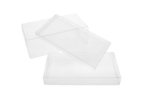 Boites cadeau plastique à transparence cristalline 20.6x2.5x25.7cm (25 pièces) [FPB169]