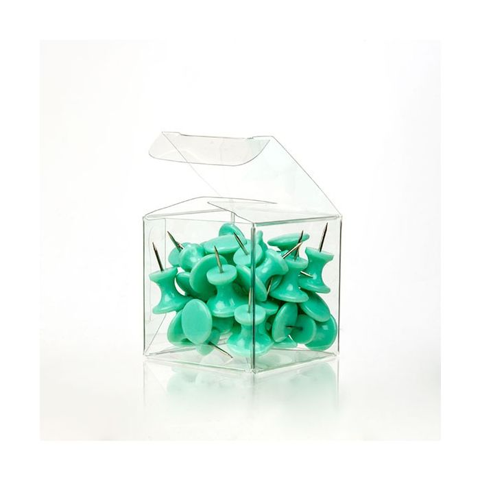 Boîtier cadeau à transparence cristalline avec fond pop up 5.1x 5.1x5.1cm (25 Pièces) [PLB104]