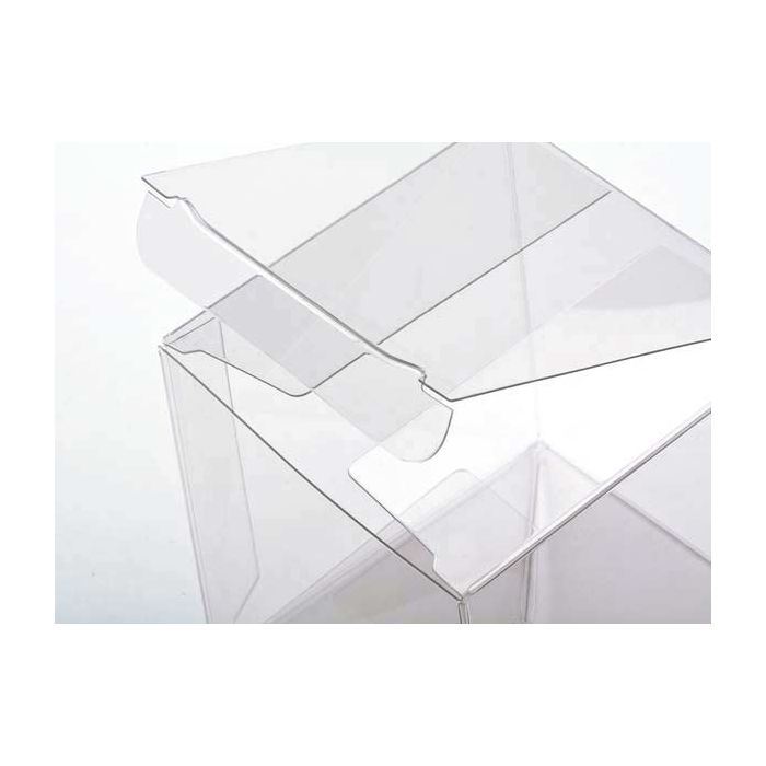 Boîtier cadeau à transparence cristalline avec fond pop up 8.9x8.9x8.9cm (25 Pièces) [PLB105]