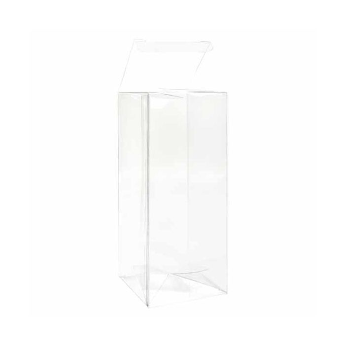 Boîtier cadeau à transparence cristalline avec fond pop up 6.5 x 6.5 x 15.4cm (25 Pièces) [PLB146]