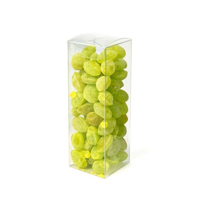 Boites cadeau plastiques à transparence cristalline 5.2x5.2x15.5cm (25 Pièces) [PLB327]