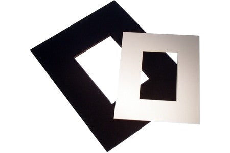 Double passe partout Blanc 4.5 x 6.5cm pour le découpage intérieur. 27.9 x 35.6cm (25 Pièces) [MS31003]